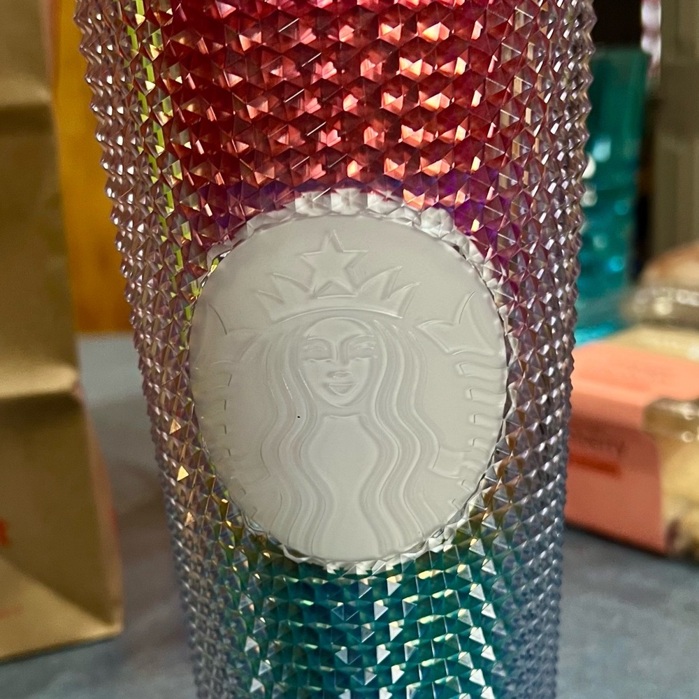 Starbucks Multicolor Textured Tumbler. 24 oz. No straw